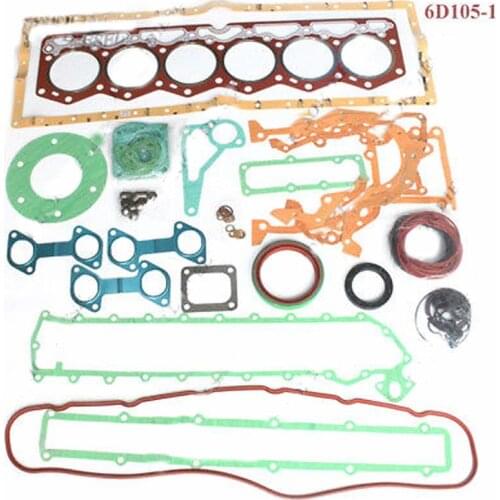6D105 S6D105 Engine Gasket Kit for Komastu PC200-3 PC200LC-3 PC220-3 Excavator Aftermarket Parts digger parts