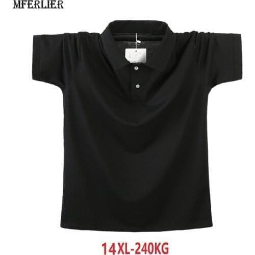 Oversize plus size 8XL 9XL 10XL 12XL 14XL men t-Shirts short sleeve summer turn-down collar tees super size tops 68 70 72 74 76