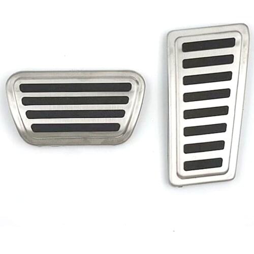 Stainless Steel Gas Brake Pedal For 2021 Dodge Ram 1500 2500 Accelerator AT Non-Slip pedals kit Accessories