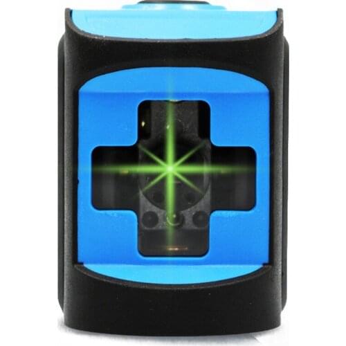 Mini Portable Horizontal Vertical Crossing Two Lines Laser Level Meter Waterproof Automatic Line Calibration Instrument