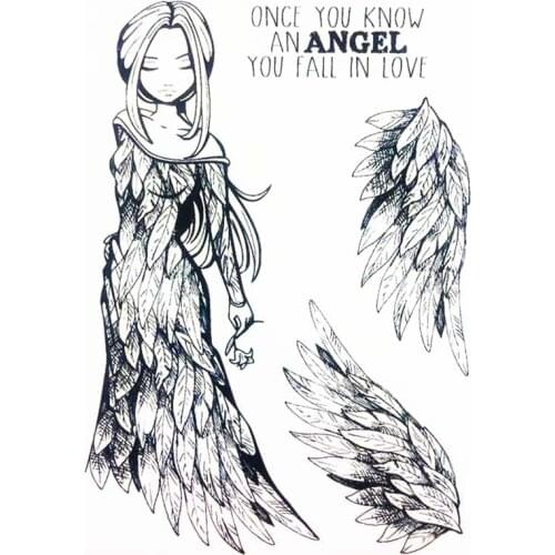 Angel to love Transparent clear stamp coordinating die for DIY Scrapbooking/Card Making/Kids Christmas Fun Decoration Supplies