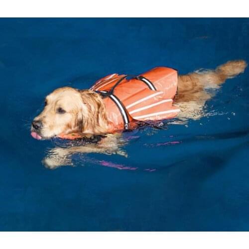 Pet Life Jacket Reflective Design Breathable Polyester Dog Life Jacket for Swimming