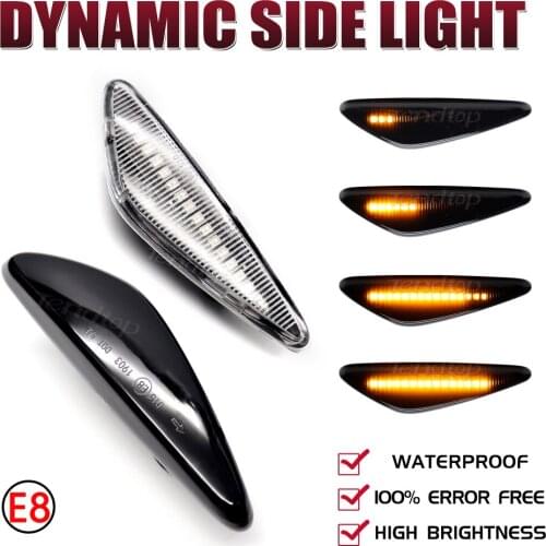 Turn Signal Sequential Lamp Car Dynaimc LED Side Light For Mazda MX-5 RX8 08-12 6 Atenza GH 10-13 5 Premacy CW Fiat 124 Spider