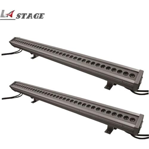 2pcs/lot 36x3w RGB 3in1 Outdoor Stage Led Wall Washer Light Led Stage Light IP65 DMX512 3/7CH 90V-240V Led Washer Light