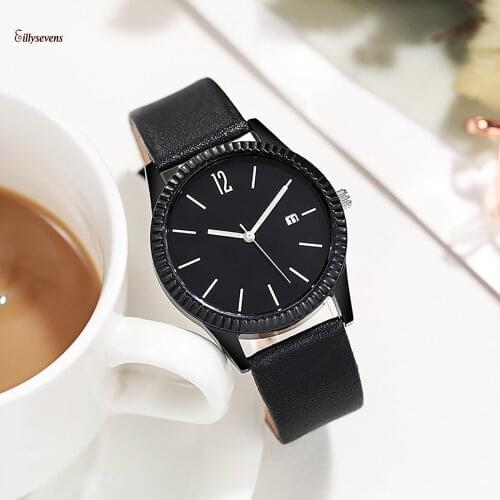 Ladies Waterproof Luminous Retro Female Watch Leather Belt Quartz Watch Women Simplicity Casual Decoration Wristwatches