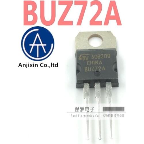 10pcs 100% orginal new real stock MOS field effect tube BUZ72A BUZ72 TO-220