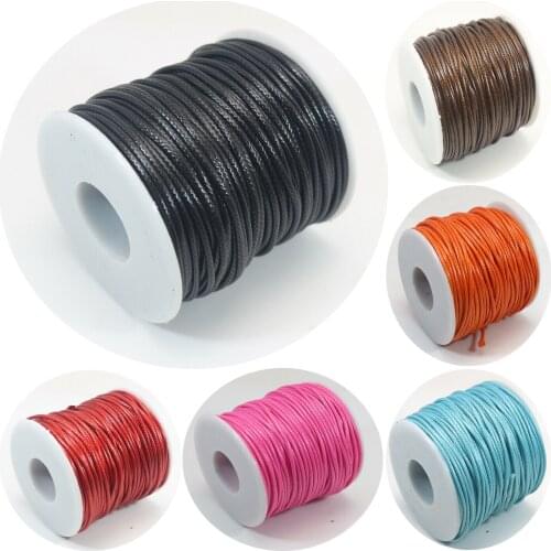 45 Yards Spool Korean Waxed Cord Thread Line 1.5mm for Bracelet Necklace String