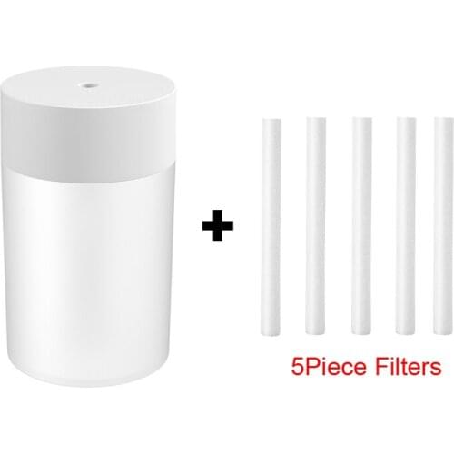 5Piece Filters Portable 260ml Simple Humidifier Monotone Warm Night Light Diffuser Essential Oils Mi Home Aroma Humidifier