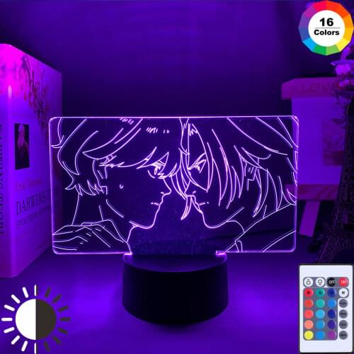 Acrylic 3D Anime figure Led Night Light for Bedroom Decor Nightlight Birthday Christmas Gift Manga 3d Lamp