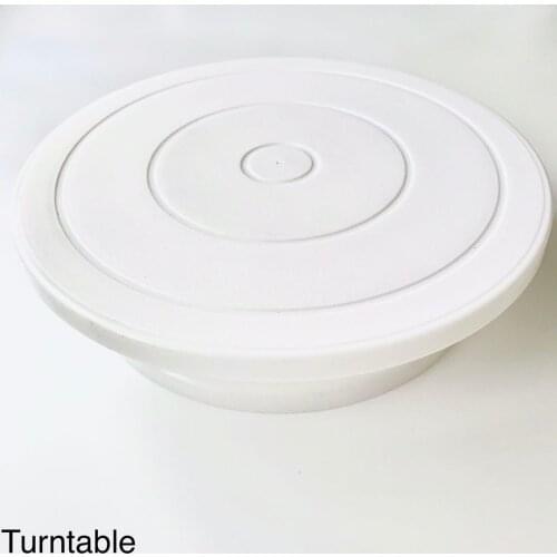 Boru Plate Turntable Rotating Anti-skid Round Cake Stand Cake Decorating Rotary Table Kitchen DIY Pan Baking Tool