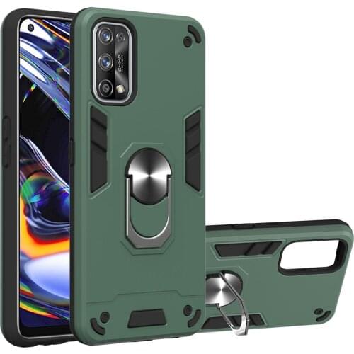 For OPPO Realme 7 Pro 7i Realme7 Case Hard With Stand Ring magnet shockproof Armor protect Back cover Case for OPPO Reno 4 Lite