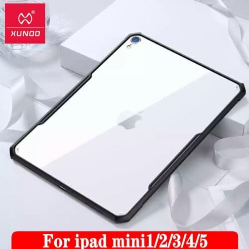 XUNDD For Ipad Mini 5 4 Case Transparent Case Protective Tablet Cover With Airbag Bumper Kids Safe Light For Ipad Mini 3 2 Case