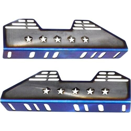 DEFT 2pcs Universal Auto Replace Parts Iron Strength Brake Black Seat Bottom Mount L Board Seat Side Mounting