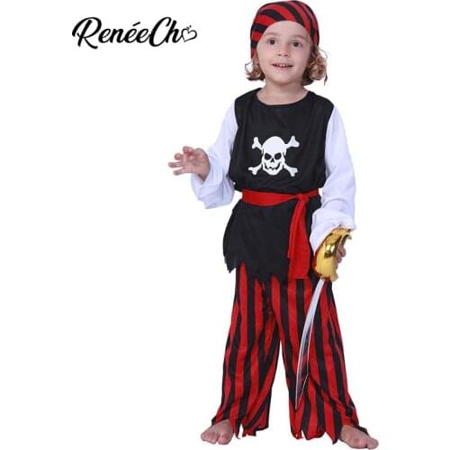 Halloween costume for kids Boy Pirate Costume 2018 New Arrival Child Caribbean Captain For Role Play Cospaly Costumes Carnival