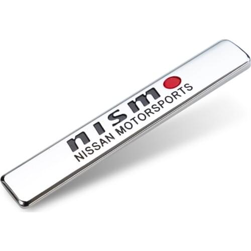 For Nissan Nismo Tiida Teana Skyline Juke X-trail Almera Sunny Qashqai MARCH LIVINA 1X Car Side Fender Trunk Emblem Badge Decals