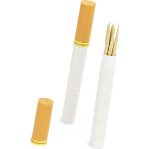 Two Sticks Outdoor Portable Cigarette Shape Secret Stash Diversion Pill Box Holder Toothpick Container Case Houders