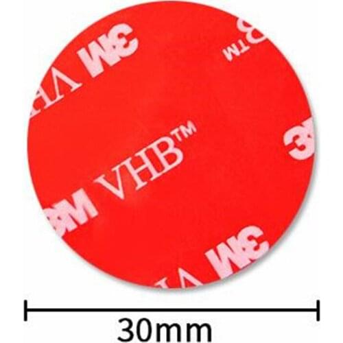 3m 5608 strong adhesive double-sided adhesive thickness 0.8mm, round 30mm gray foam tape for home/auto/office gadget items