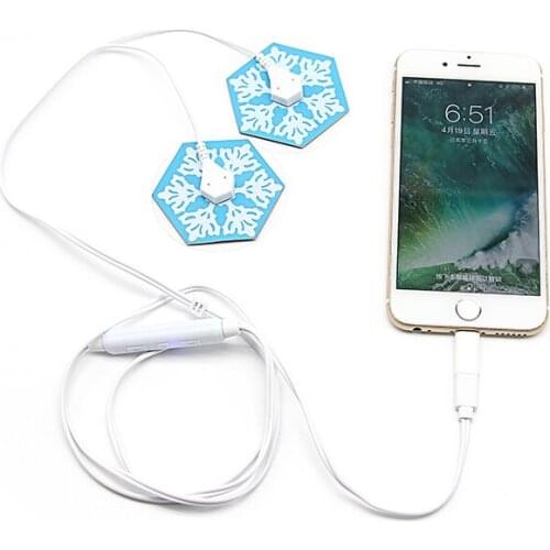 Mini Phone Muscle Massage Stimulator Mobile Connection Acupuncture Therapy Back Neck Shoulder Massager Electric Pulse Pad Relax