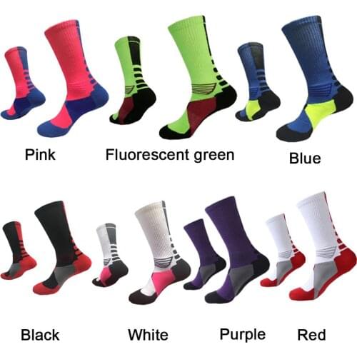 Mens Outdoor Sport Stockings Professional Basketball Elite Sports Protection Sock Thickened Shock Absorbing Stockings