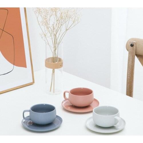 Spot Creative Nordic Ins Ceramic Cup Set Solid Simple Coffee Cup Dish coffee cups
