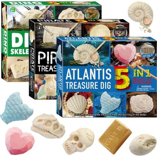 Educational Toys Archaeological Excavation Tool Pirate Set Childrens Educational DIY Toys