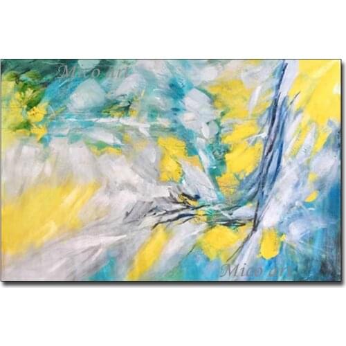 Latest Original 100% Hand Drawn Abstract Canvas Oil Painting Modern Wall Decor Colorful Art Paintings For Living Room Decoration