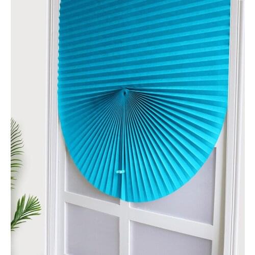Pleated Curtain Blackout Sun Shade New Self Adhesive Blinds Semi Shading Bathroom Window Door Decoration
