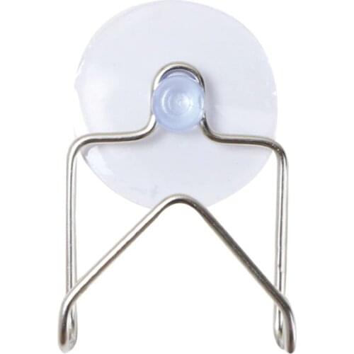 Hanging Organizer Suction Cup Drain Rack Stainless Steel Anti Bacteria Easy Install Rustproof Kitchen Tool Practical Non Slip