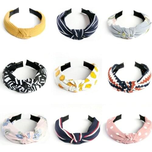 Top Fashion Fabric Bowknot Women Girls Hair Head Hoop Bows Bands Accessories For Headband Turban Scrunchy Hairband