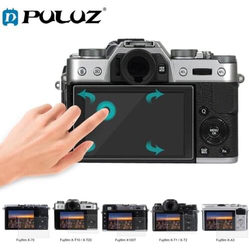 PULUZ Dustproof HD 9H 0.3mm Tempered LCD Screen Protector for Fujifilm X-70/T10/T20/T1/T2/A3 Digital Camera Toughened Glass Film