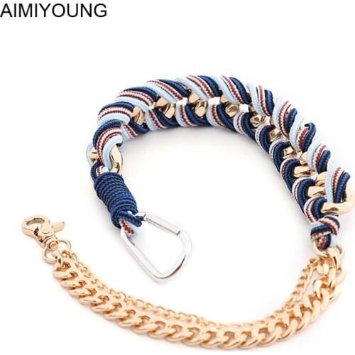 AIMIYOUNG Bag Straps Handbag Belt Shoulder Bag Metal Strap Replacement Strap Accessory Bag Part Adjustable Belt For Bags 65cm