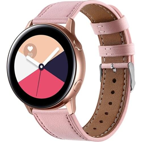 Genuine Leather Strap For Garmin Vivoactive 3 4 Venu Bracelet Replace For vivomove HR/Forerunner 645 245 Wristband
