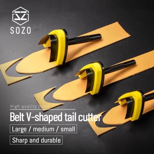 SOZO Leather Craft Work Tool Belt V-shaped tail cutter