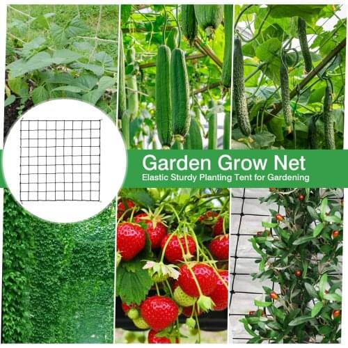 Garden Trellis, Garden Flower Trellis Netting Agricultural Farming Support Climbing Bean Plant Nets Grow Fence