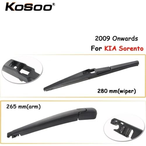 KOSOO Auto Rear Car Wiper Blade For KIA Sorento,280 mm 2009 Onwards Rear Window Windshield Wiper Blades Arm,Car Styling
