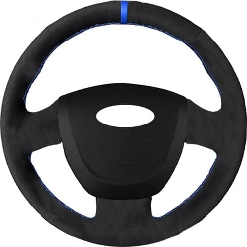 Car Styling Alcantara Material Leather Car Steering Wheel Cover for Lada Granta 2011-2016