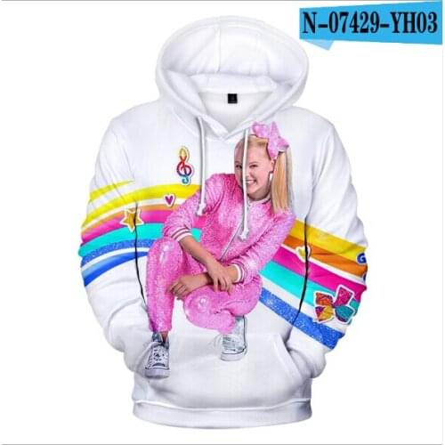3D JOJO SIWA Hoodies Men Women Sweatshirt Winter Kids Tops Print JOJO SIWA 3D Hoodies Pullovers Boys Girls Sweatshirs