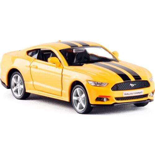High Simulator RMZ City Diecast 1:36 Ford Mustang GT Toy Car Model Car Classic Pull back Car Toys Metal Alloy Toy For Boys Gifts