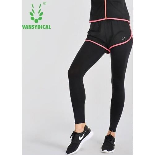 Women 2 In 1 Yoga Pants Compression Running Tights Quick Dry Fitness Workout Leggings
