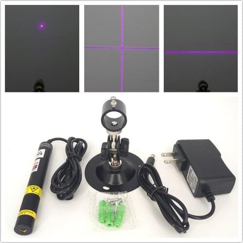 16*120mm 405nm 20mW 50mW 100mW 150mW 200mW Dot Line Cross Violet/Blue Laser Module Diode LD + adapter