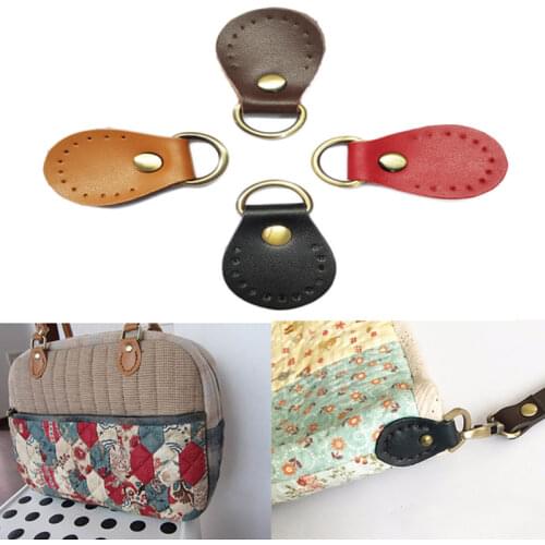 Bag Hasp Genuine Leather Bags Buckle Handmade Pack Buckles Connecting Bag and Strap for DIY Crossbody Handbag Accessories 1Pair