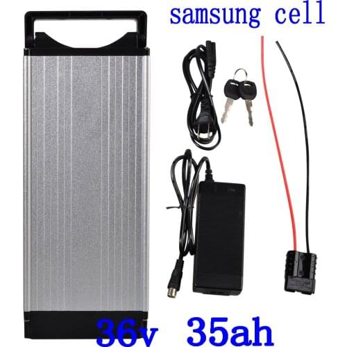36V 500W 1000W Rear Rack E-bike Battery 36V electric bicycle 36V 35AH 31AH 30AH 28AH 27AH 25AH lithium battery use samsung cell