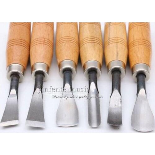 6pcs Guitar Violin Maker Tools Knife Luthier Tools Chisel High Quality Steel Guitar tools