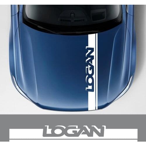 Car Sticker For Dacia Logan 1.4 1.6 Mpi 1.5 Dci Mcv Stepway Acces Car Accessories Strip Vinyl Film Bonnet Hood Decoration Decals