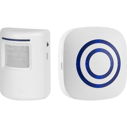 Home Security Alarm PIR Motion Sensor Alarm Chime Wireless Driveway Alert Detector Doorbell Security Burglar Alert Radio Alarm