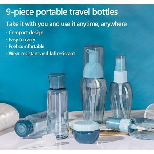 Travel plastic Storage Container Storage Bottle Set Toiletry Bag Cosmetic Spray Bottle Health and Safety Storage Tank