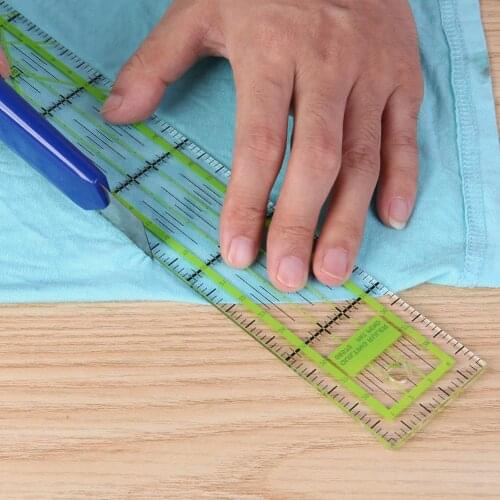 Double-color Ruler Patchwork Feet Tailor Yardstick Cutting Quilting DIY Handmade Sewing Tools Stationery Drawing Ruler