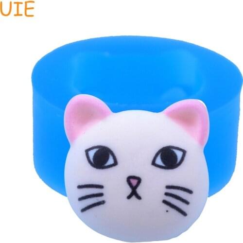 DYL337U 19.6mm Cat Mold - Animal Silicone Mold Cookie Biscuit, Chocolate, Resin Polymer Clay, Fondant, Sugarcraft, Candle Mold