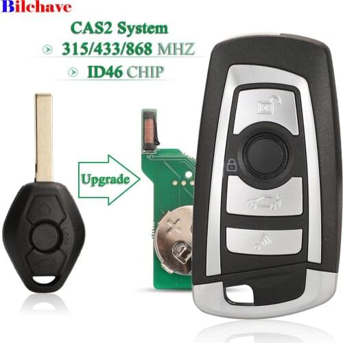 Bilchave CAS2 Modified Folding Remote Car Key 315/434/868MHZ For BMW 3 5 7 FOB With ID46 PCF7953 Chip HU92 Blade
