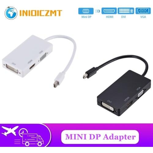 3 in 1 Mini DP DisplayPort to HDMI/DVI/VGA Display Port Cable Adapter Converter Cable For Apple MacBook Air Pro mini dp adapter
